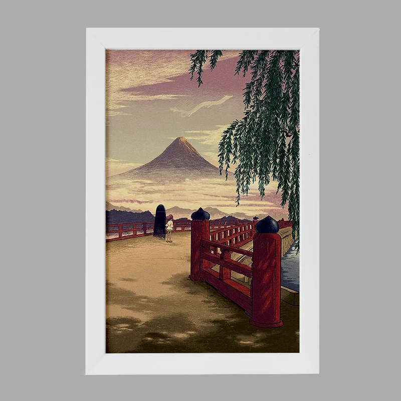 تابلو خندالو مدل انیمه شهر اشباح (Spirited Away) کد F1809