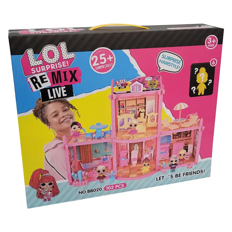 اسباب بازی ال او ال سوپرایز طرح خانه عروسکی مدل NO.BB020