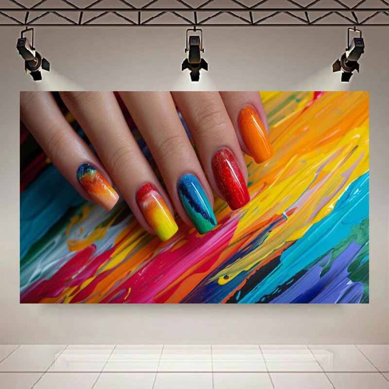 پوستر طرح کاشت و طراحی تای دای مدل هفت رنگ کد AR303456