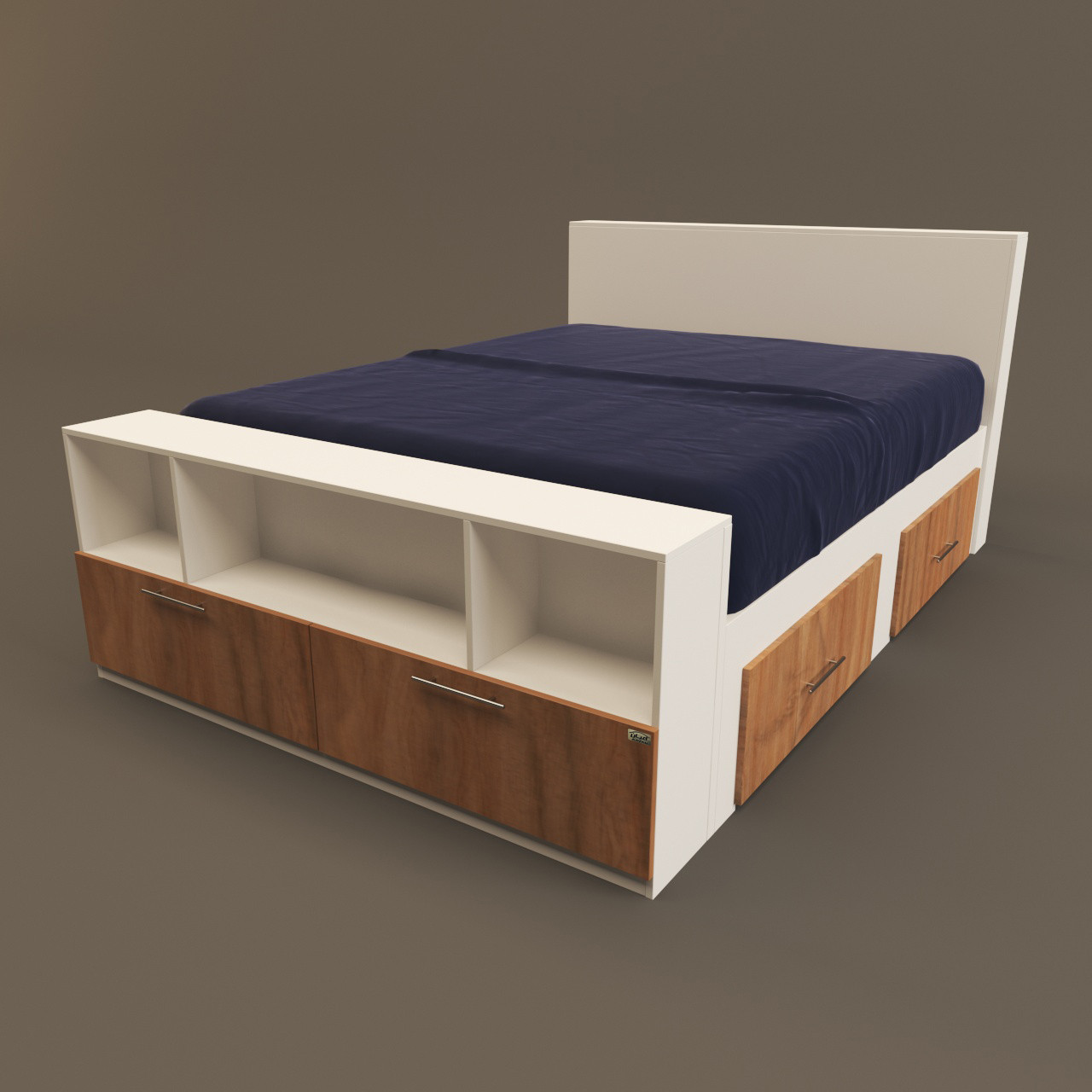 تخت خواب دو نفره اعیان مدل FH296 سایز 200x160 سانتی متر تخت خواب دو نفره اعیان مدل FH296 سایز 200x160 سانتی متر