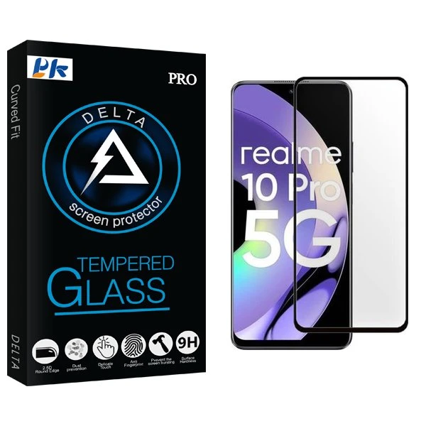 محافظ صفحه نمایش شیشه ای پی کی مدل Delta مناسب برای گوشی موبایل ریلمی 10 Pro 5G
