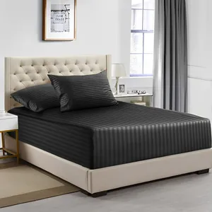 سرویس ملحفه پرارین مدل هتلی کد 11 دو نفره 3 تکه