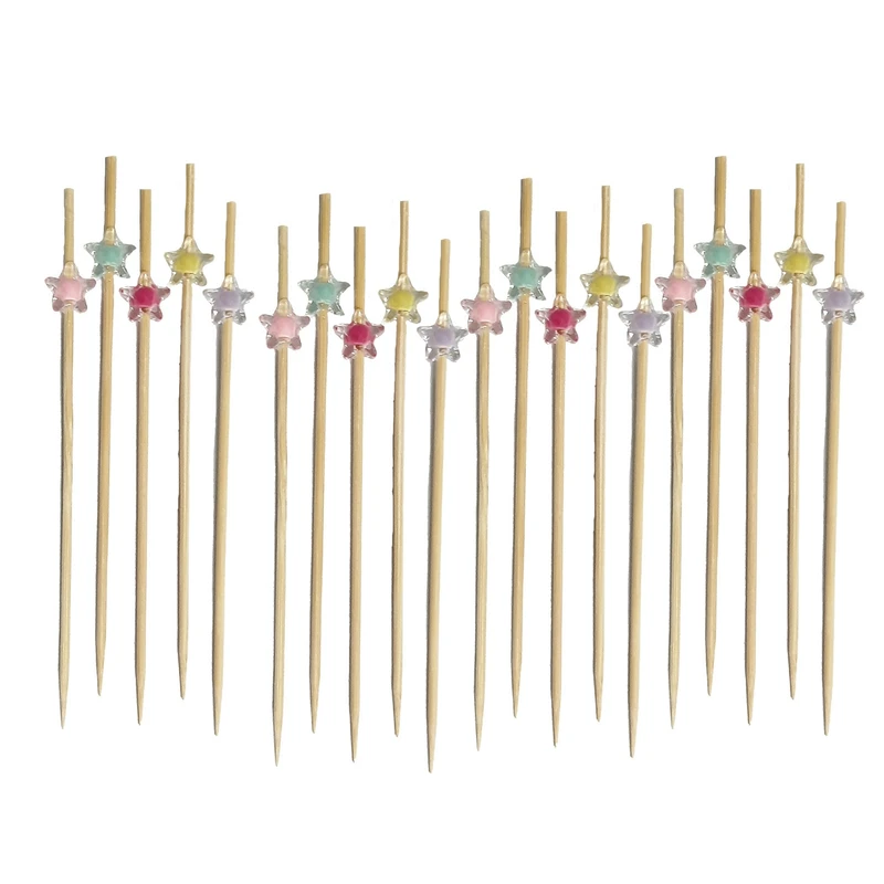 خلال تزئینی مدل ستاره شیشه ای بسته 20 عددی 