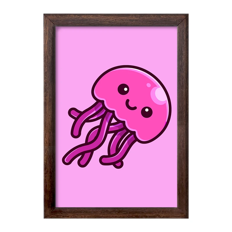 تابلو خندالو طرح حیوانات آبزی عروس دریایی کد 28162