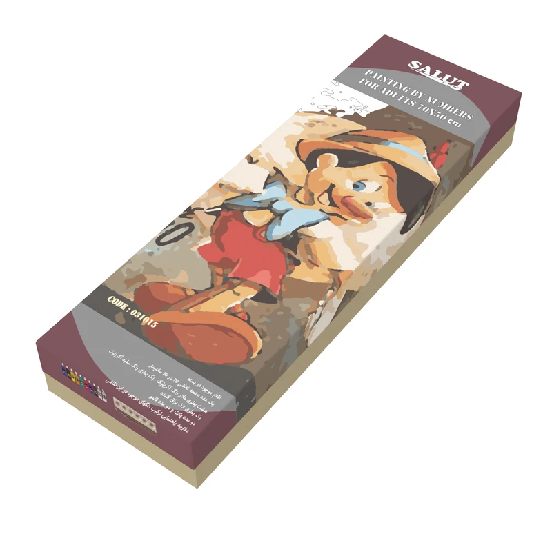 بسته رنگ آمیزی سالوت مدل آکرولیک کد 031015 مجموعه 18 عددی