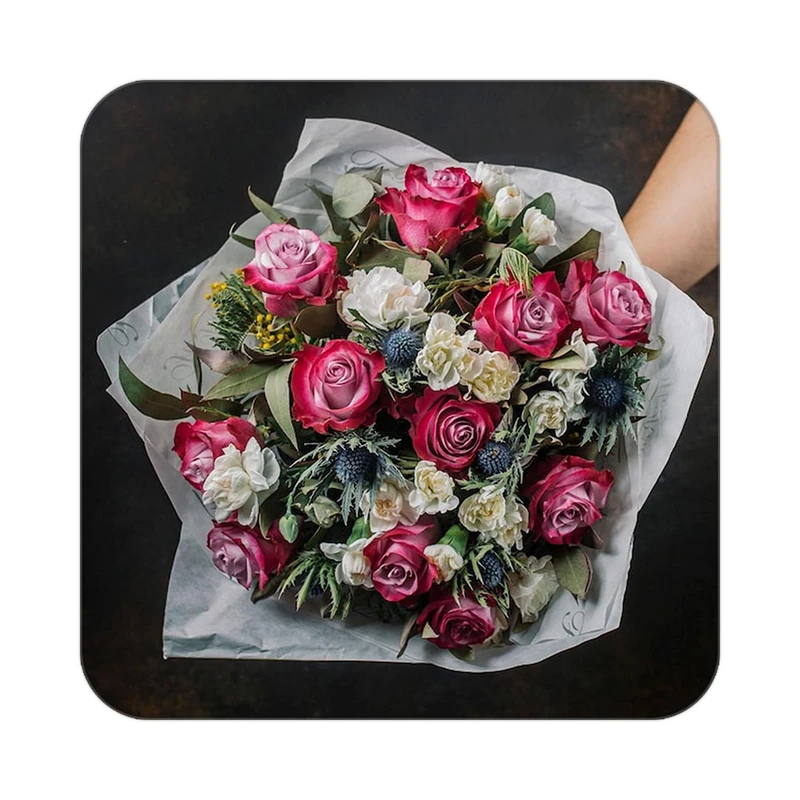 زیر لیوانی کاکتی طرح گل مدل mp17509