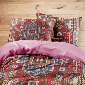 سرویس روتختی مدوپد طرح فرش نهاوند مدل C-Nahavand49 یک نفره 4 تکه