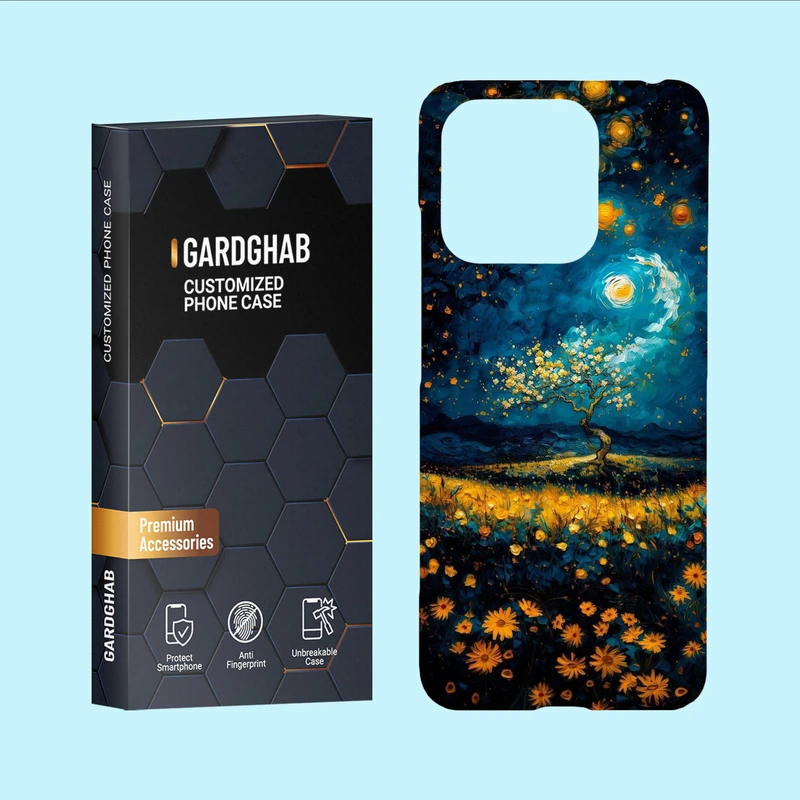 کاور گارد قاب مدل هنری مناسب برای گوشی موبایل شیائومی Redmi 12C / Poco C55