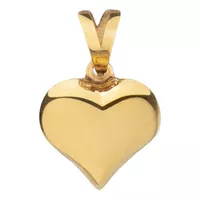 آویز گردنبند طلا 18 عیار زنانه گنجینه هنر خوش نشین مدل قلب توپر کد M51