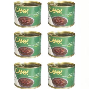 کنسرو خورشت قرمه سبزی با گوشت بهین - 450 گرم بسته 6 عددی