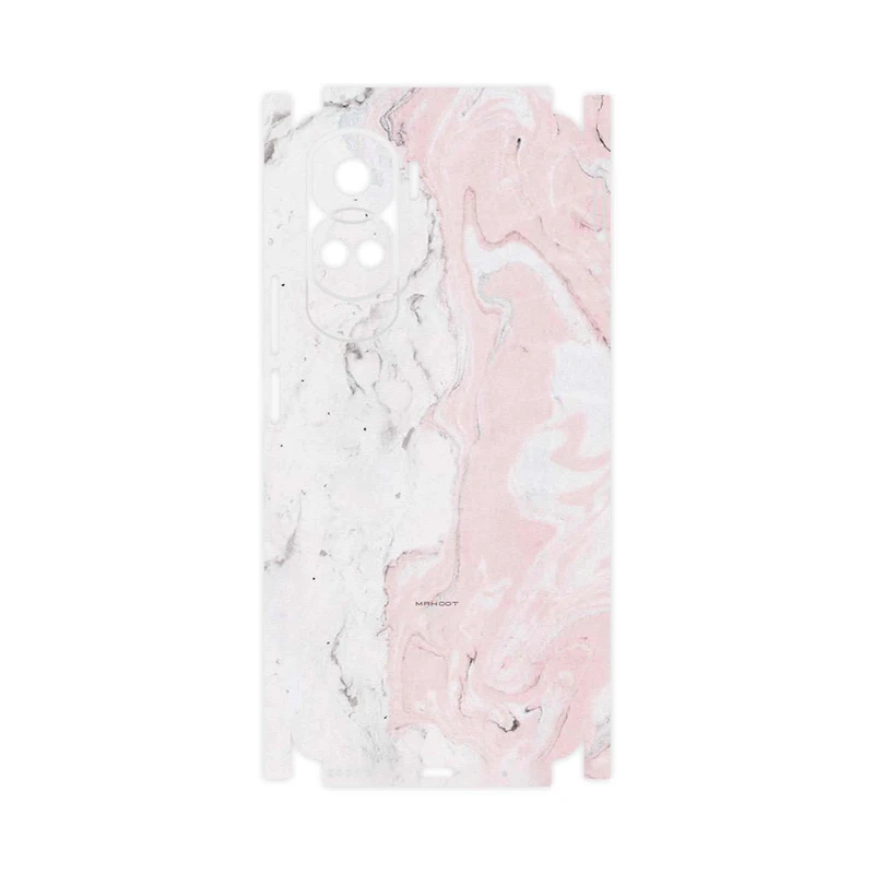 برچسب پوششی ماهوت مدل Blanco_Pink_Marble-FullSkin مناسب برای گوشی موبایل آنر 90 Lite