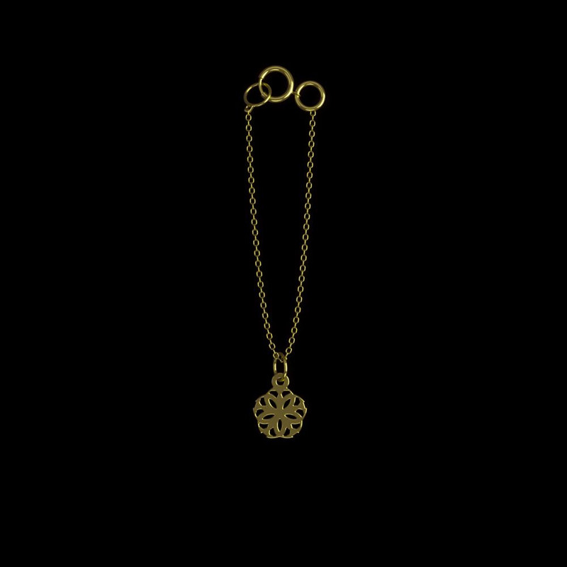 آویز ساعت طلا 18 عیار زنانه مدوپد مدل هندسی کد CA10162