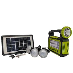 سیستم روشنایی و خورشیدی مدل GD-8181 ظرفیت ۱۵ وات ساعت