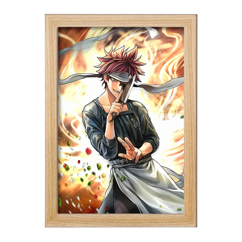 تابلو خندالو مدل سوما انیمه جنگ غذاها Food Wars  کد 16987