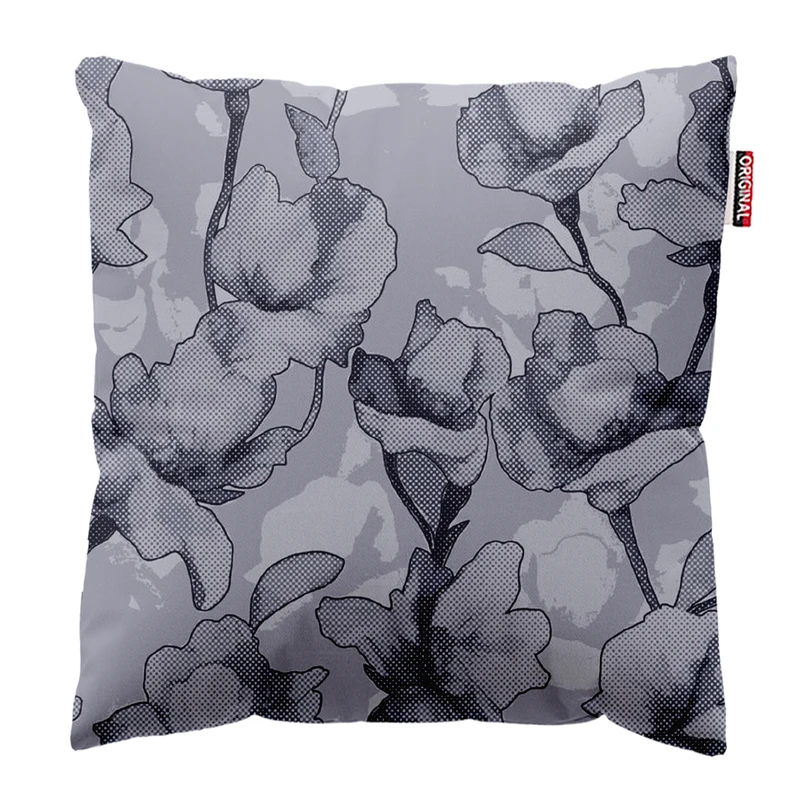 کوسن پاد آفرین مدل مینیمال طرح گل و برگ کد PK303163 سایز 30*30 سانتی متر