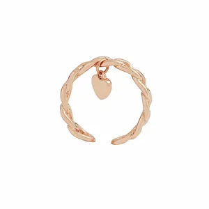 انگشتر زنانه ژوپینگ مدل کارتیه آویز قلب