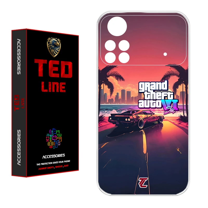 کاور تدلاین طرح جی تی ای 6 کد 1189 مناسب برای گوشی موبایل شیائومی Poco X4 Pro