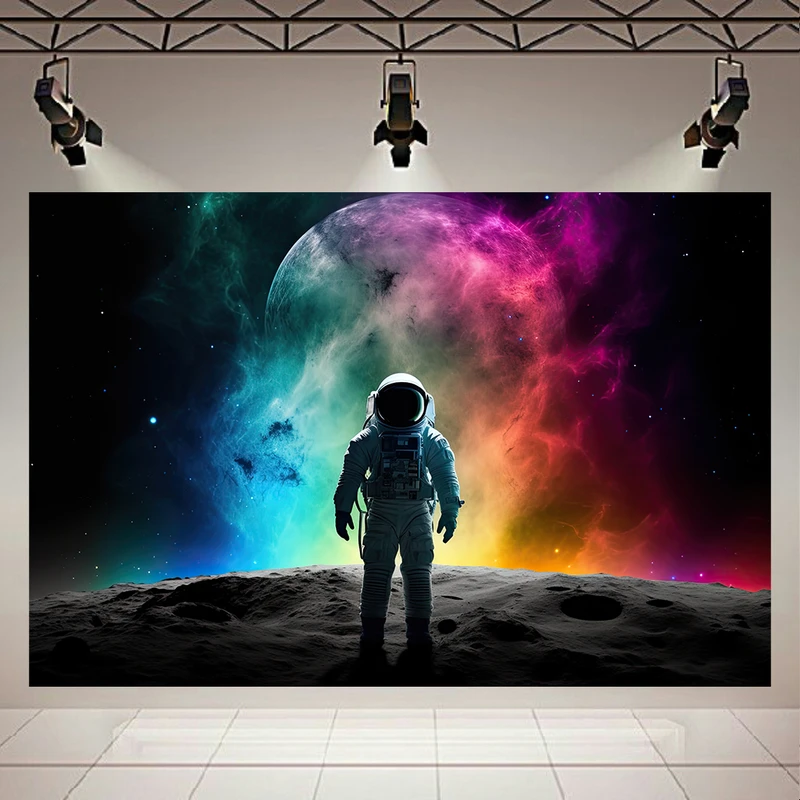  تابلو بوم طرح فضانورد و کهکشان کد AR146