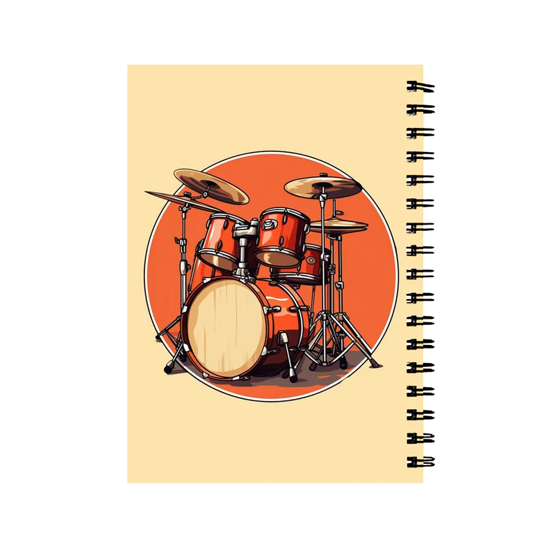 دفتر مشق 60 برگ طرح موسیقی درام کد 74