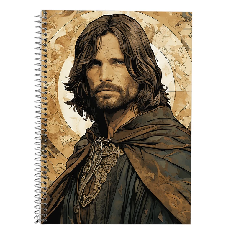 دفتر زبان 50 برگ مدوپد مدل سه خط طرح  ارباب حلقه ها The Lord of the Rings کد DF3083