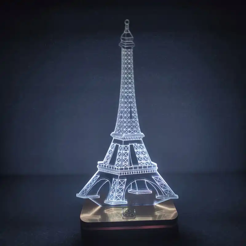 چراغ خواب طرح برج ایفل مدل هفت رنگ