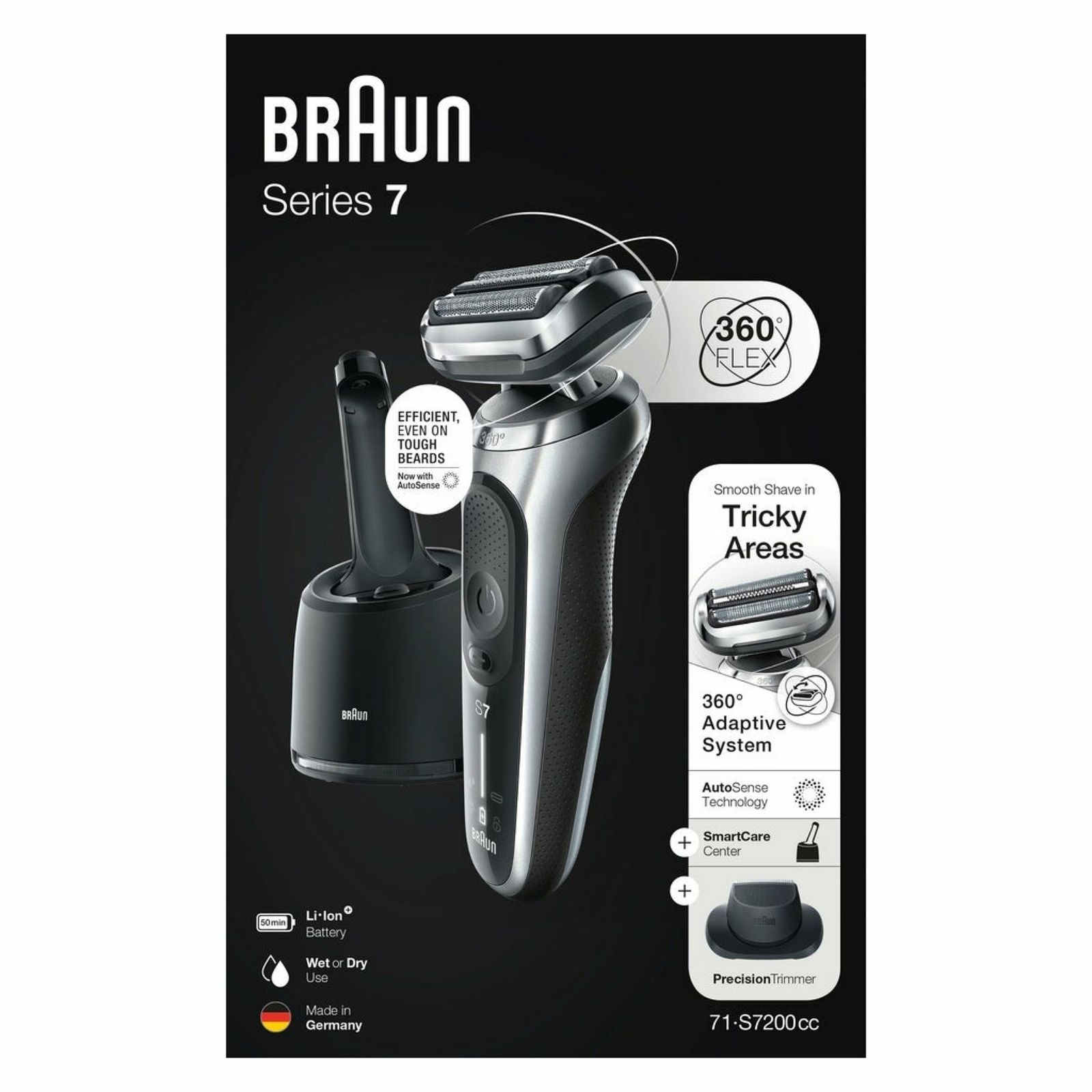 ماشین اصلاح موی صورت براون مدل 71s7200cc -  - 12
