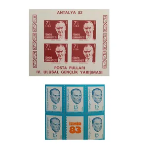 تمبر یادگاری مدل آتاتورک ترکیه مجموعه 10 عددی