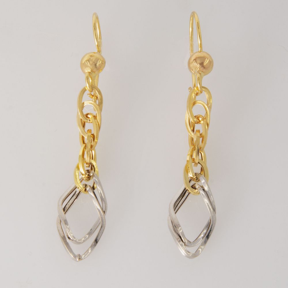 گوشواره طلا 18 عیار زنانه طلای مستجابی مدل 670123