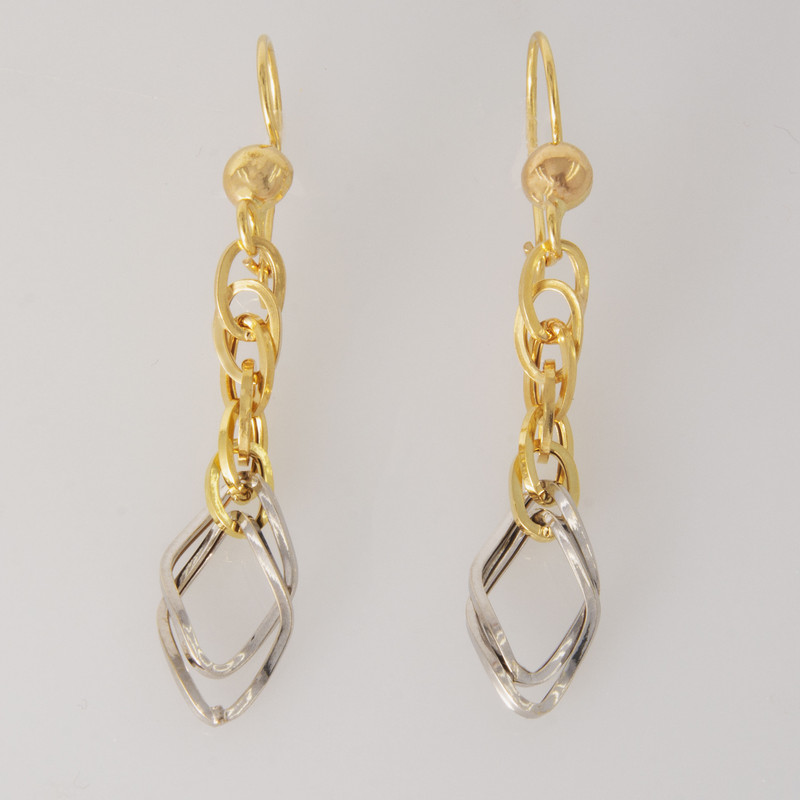 گوشواره طلا 18 عیار زنانه طلای مستجابی مدل 670123