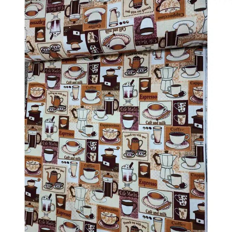 پارچه آشپزخانه مدل کافه موکا