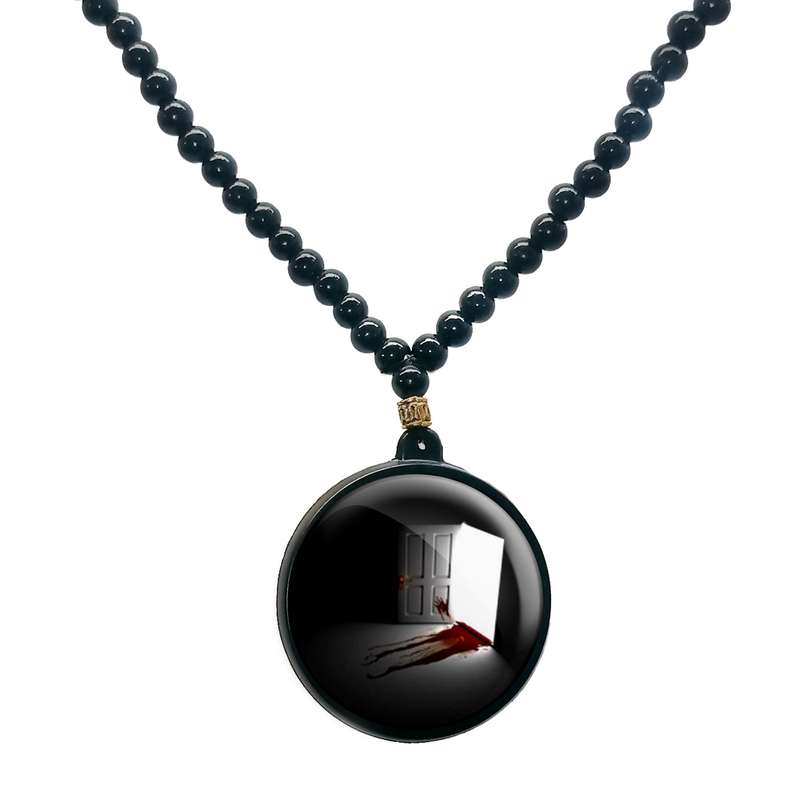 گردنبند پرمانه طرح اسکلت کد pmd.14661 مدل دو طرفه