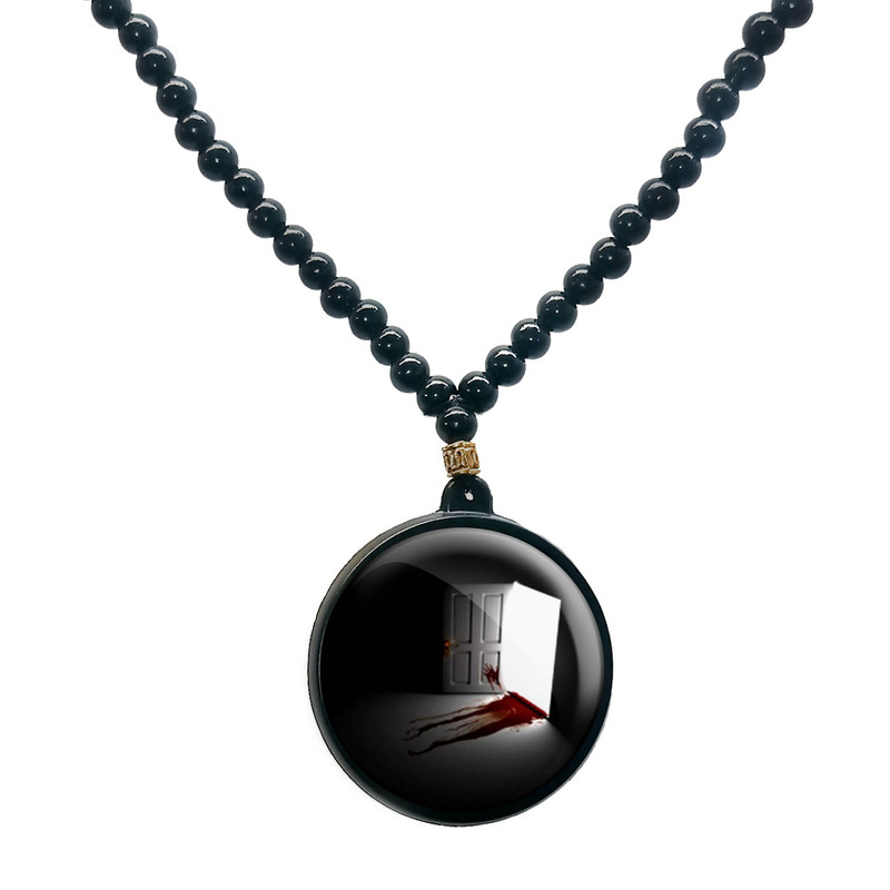 گردنبند پرمانه طرح اسکلت کد pmd.14661 مدل دو طرفه