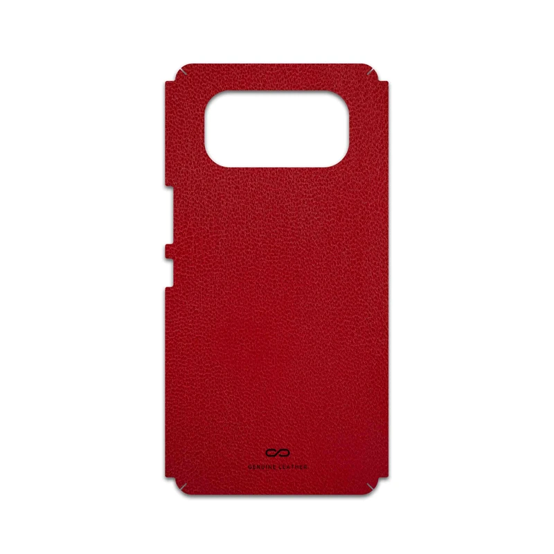 برچسب پوششی ماهوت مدل Red-Leather مناسب برای گوشی موبایل داریا Bond 5G