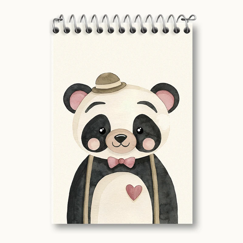 دفتر یادداشت 50 برگ خندالو طرح پاندا کیوت کد N4549