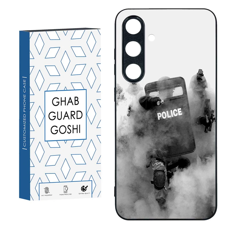 کاور قاب گارد گوشی طرح police کد TPU-136 مناسب برای گوشی موبایل سامسونگ  GALAXY S24 FE  