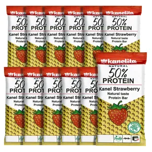 پروتئین بار گیاهی کنل توت فرنگی کنلیتا - 45 گرم بسته 12 عددی