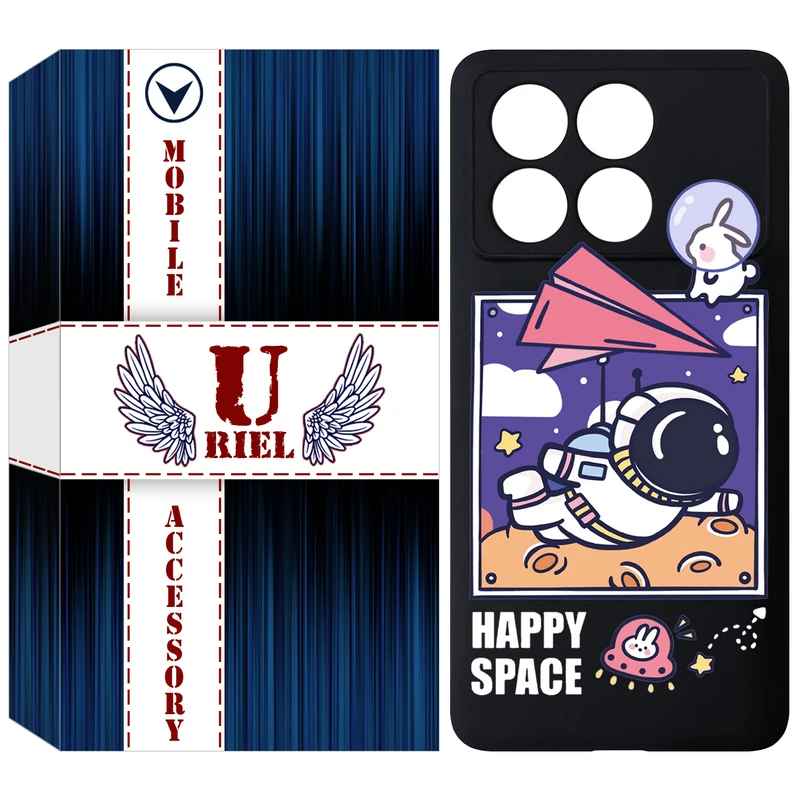 کاور یوریل مدل KSH کد 22 طرح فضانورد مناسب برای گوشی موبایل شیائومی Poco X6 Pro