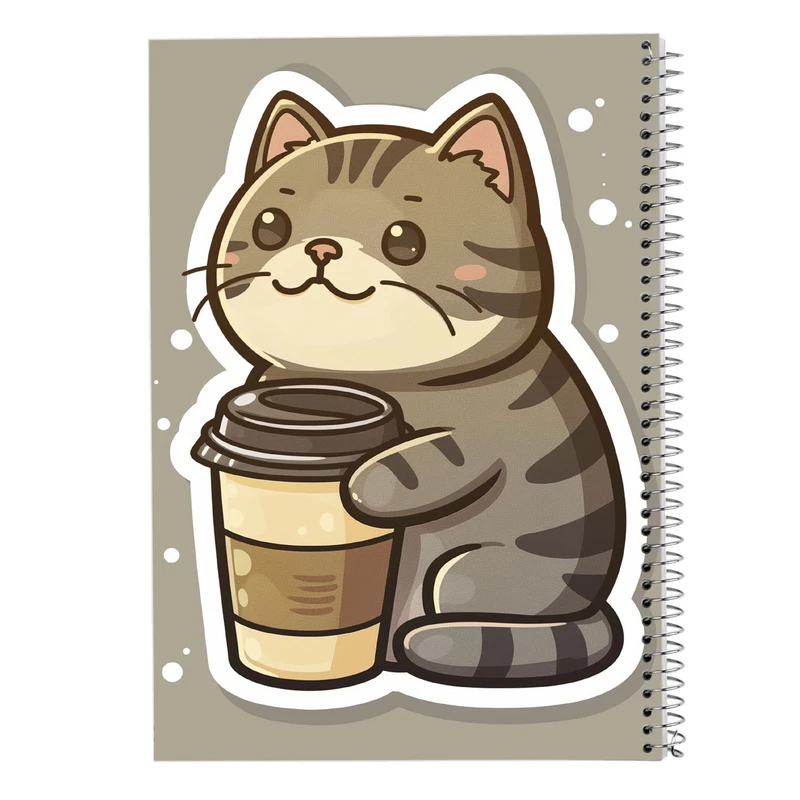 دفتر مشق 50 برگ مدوپد مدل گربه کد DF14749