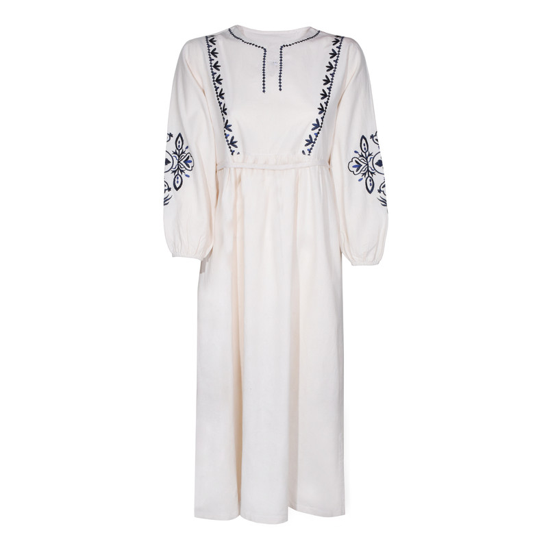 پیراهن زنانه مدل کژال رنگ سرمه ای