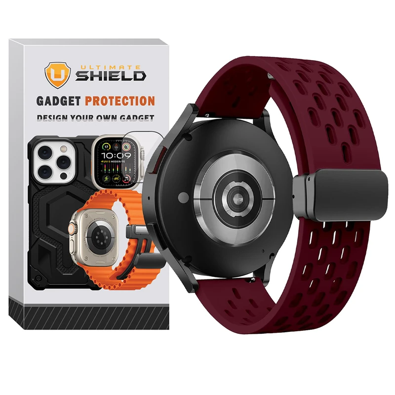 بند آلتیمیت شیلد مدل SPL NK Mag UL TW مناسب برای ساعت هوشمند آمیزفیت GTR 47mm / GTR 3 / Stratos 3 / Pop 3S