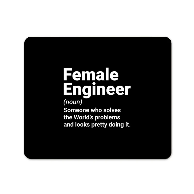 ماوس پد پاد آفرین مدل دخترانه خانم مهندس کد P711 سایز 19*24 سانتی متر