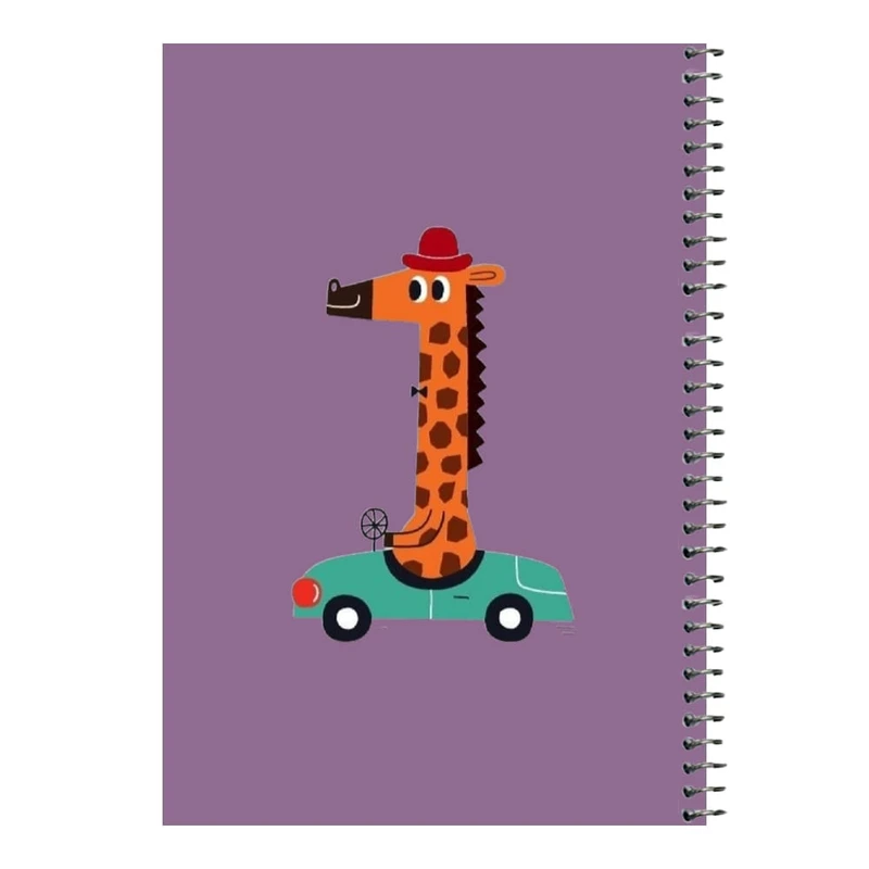 دفتر مشق 80 برگ اس جی مدل آقای زرافه   