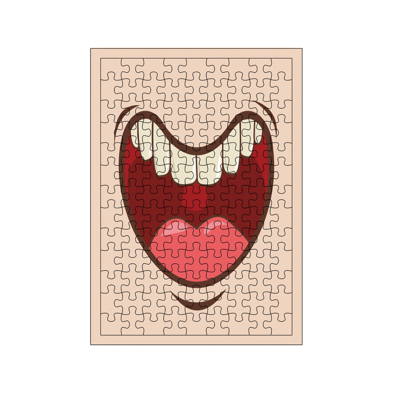 پازل 117 تکه مدل دهان کد 691