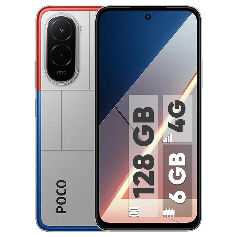 گوشی موبایل شیائومی مدل Poco M7 4G دو سیم کارت ظرفیت 128 گیگابایت و رم 6 گیگابایت 