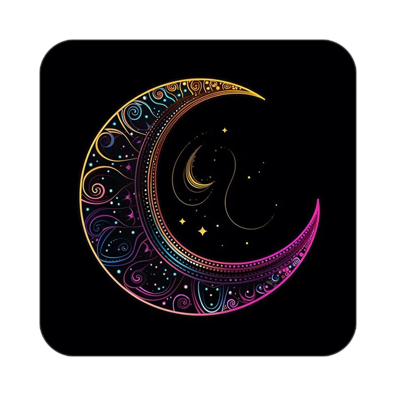 زیر لیوانی کاکتی طرح ماه و ستاره مدل mp53084