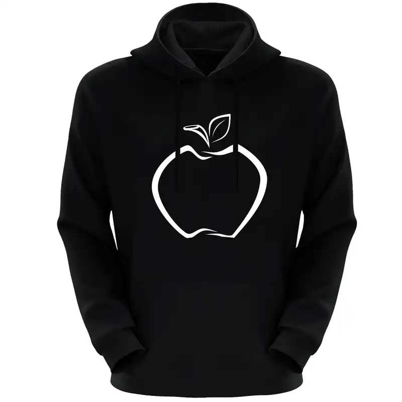 هودی زنانه مدل سیب F379 رنگ مشکی