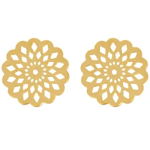گوشواره طلا 18 عیار زنانه الن نار مدل 0558