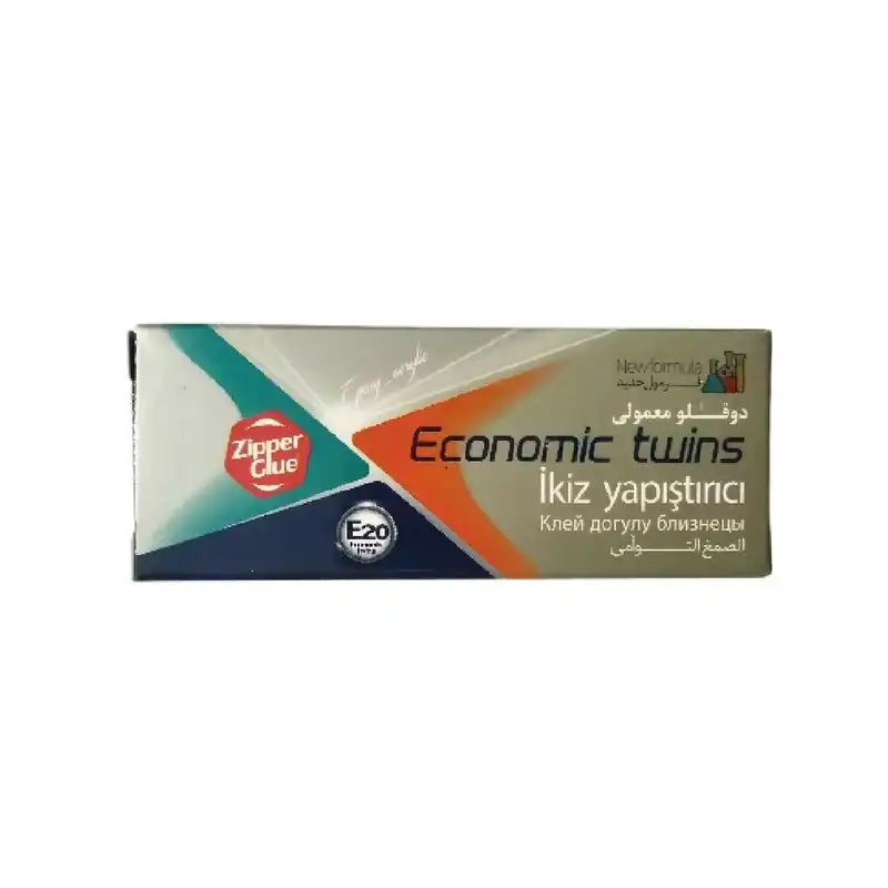 چسب دوقلو زیپر مدل economic twins حجم 20 میلی لیتر