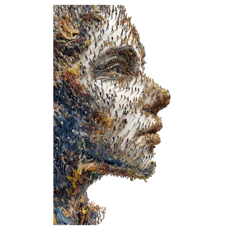 استیکر پارچه و لباس پاد آفرین مدل دختر آدم هنر کد 3174