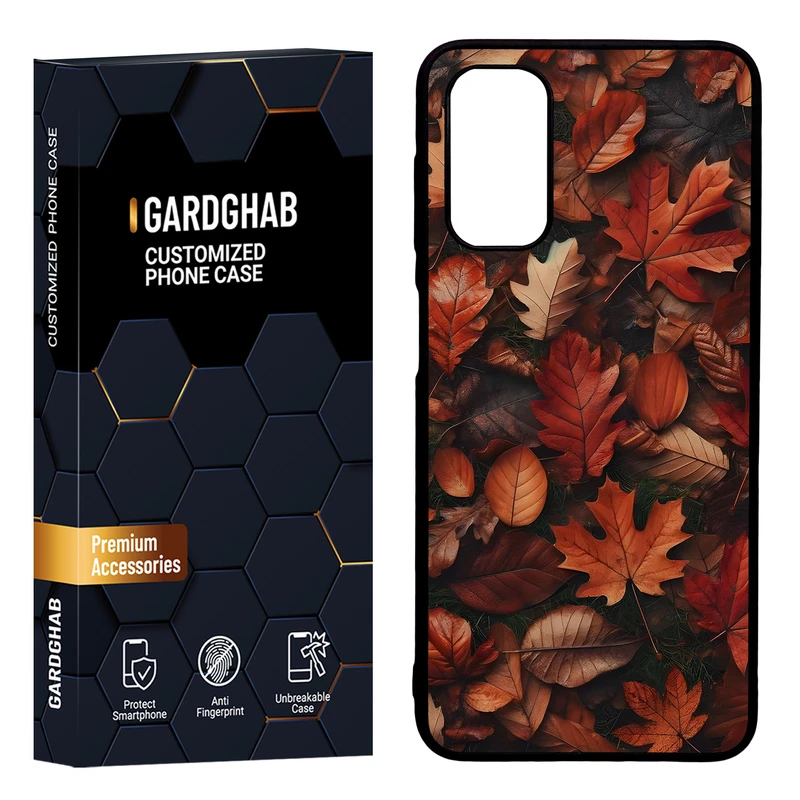 کاور گارد قاب مدل دور ژله ای برگ مناسب برای گوشی موبایل سامسونگ Galaxy A13 5G / A04s